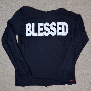 "Blessed" Black Sweater